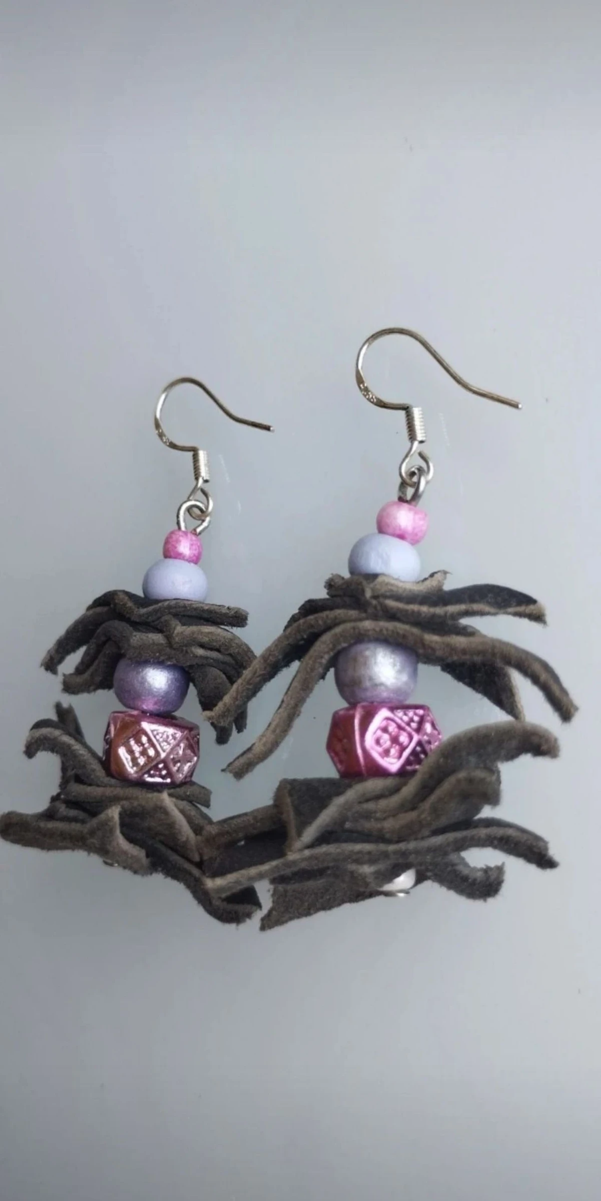 💖🐂🪾Preciosos Pendientes Artesanales de Cuero, Madera y Acero🪾🐂💖 – photo 3